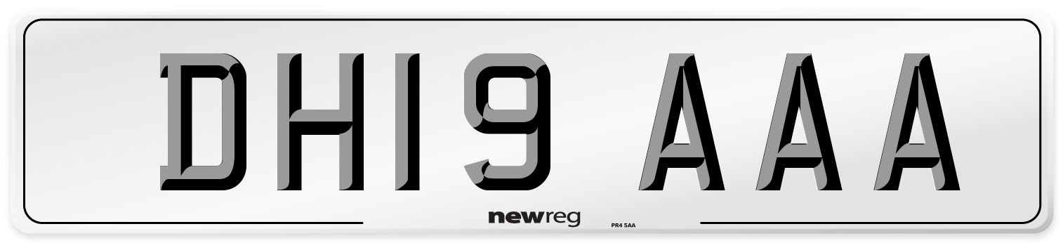 DH19 AAA Number Plate from New Reg